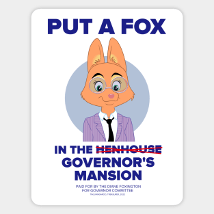 A Fox in the Governor's Mansion Magnet